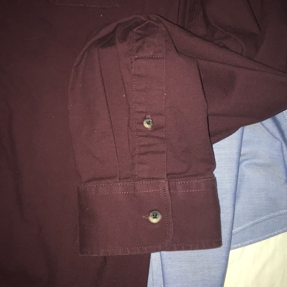 Burgundy Old Navy “The Oxford” Shirt button down - Picture 3 of 5